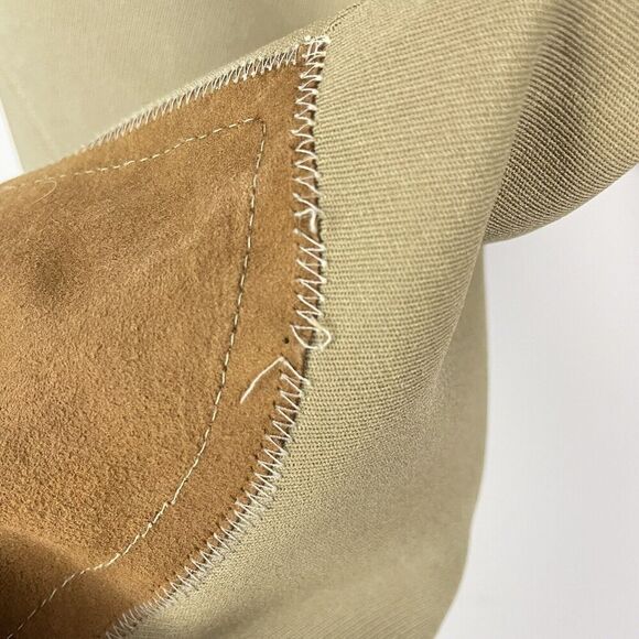 Tailored Sportsman Equestrian Riding Breeches Size 30 Khaki Side Zip Knee Patch - Picture 6 of 13